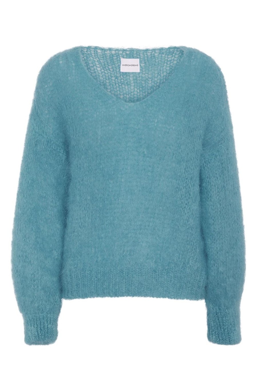 Knitwear | Americandreams Milana Ls Mohair Knit Turquoise