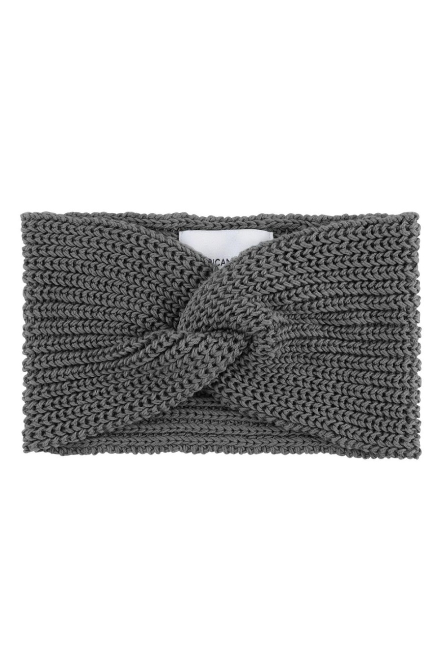 Knitwear | Americandreams Tori Cotton Twisted Headband Graphite