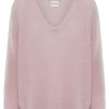 Knitwear | Americandreams Silja V Neck Knit Light Pink