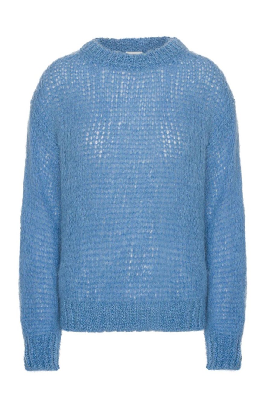 Knitwear | Americandreams Leonnie Alpaca Pullover Sky Blue