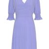 Dresses | Americandreams Koko Short Dress Lilac Solid