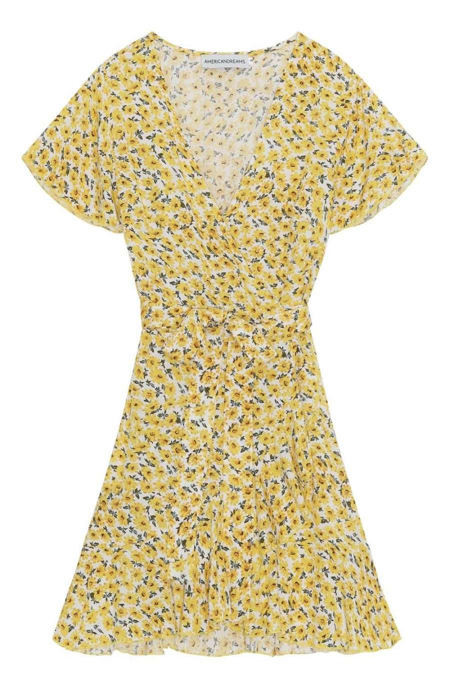 Kids | Americandreams Milly Wrap Dress Kids Yellow Flower