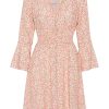 Dresses | Americandreams Sally Short Dress Light Pink Flower