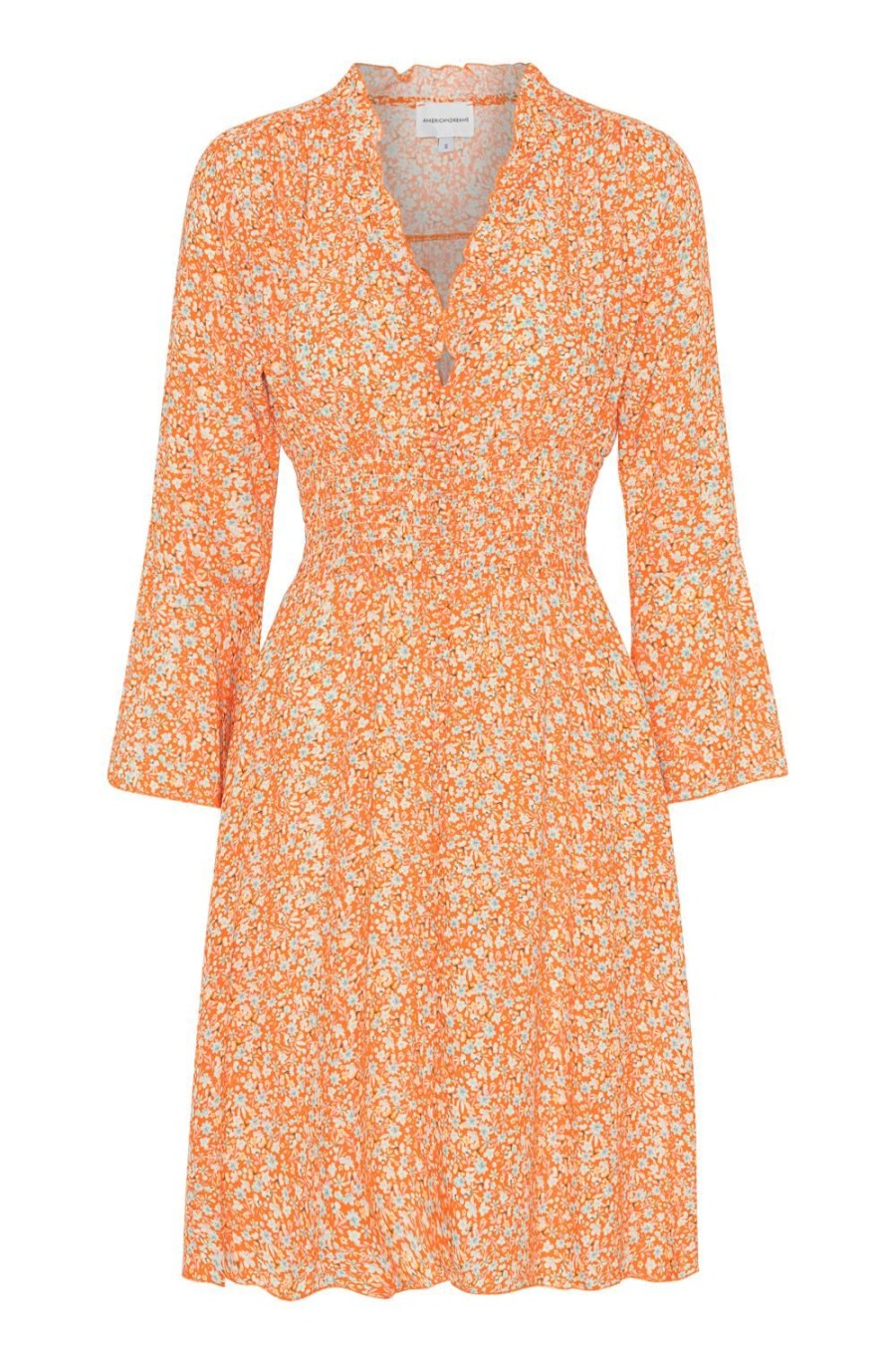 Dresses | Americandreams Sally Short Dress Orange Flower