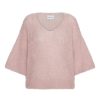 Knitwear | Americandreams Miranda Shortsleeve Pullover Light Pink