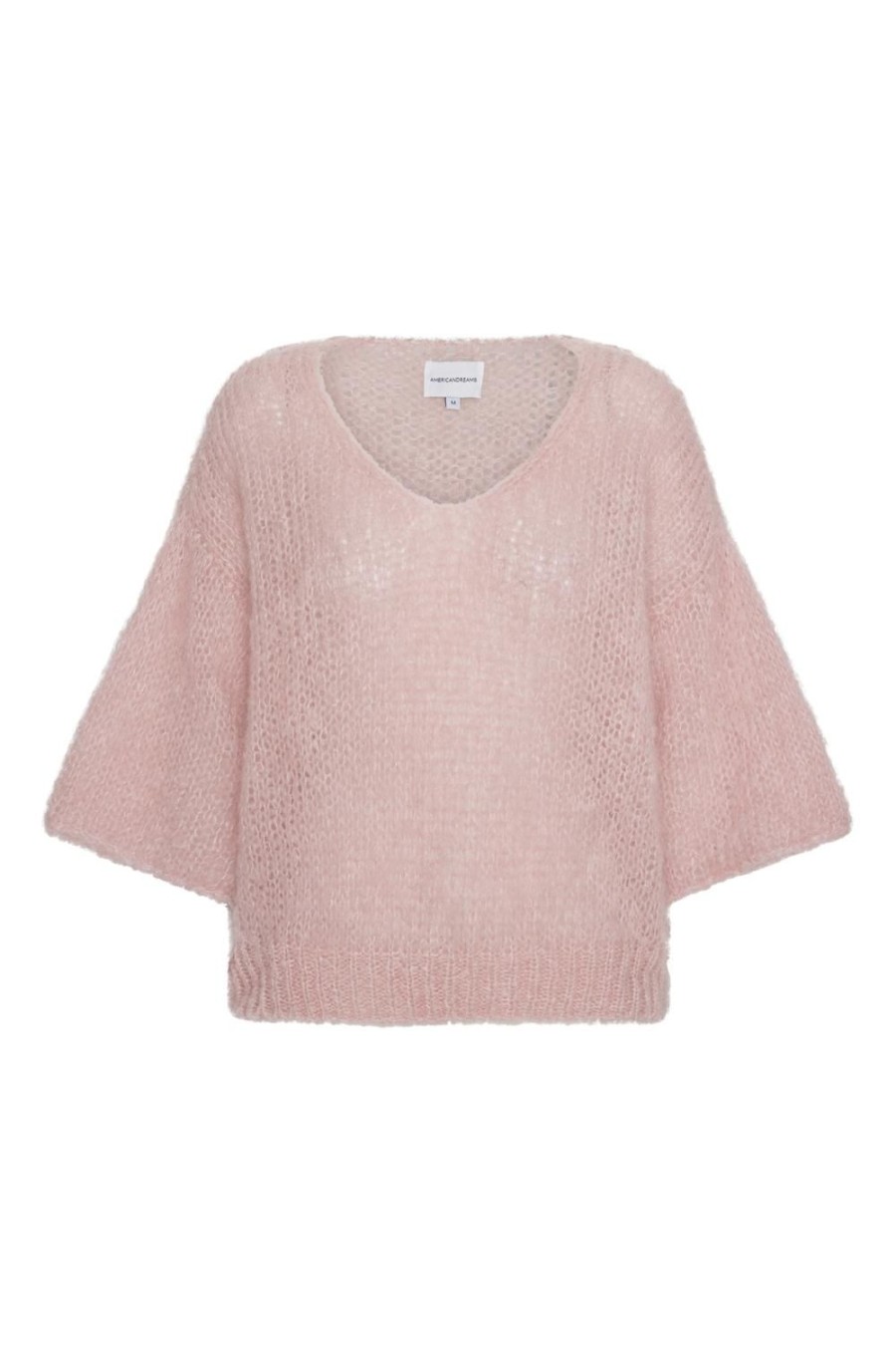 Knitwear | Americandreams Miranda Shortsleeve Pullover Light Pink