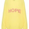 Knitwear | Americandreams Silja Back Letters Yellow W/ Pink Letters (Hope)