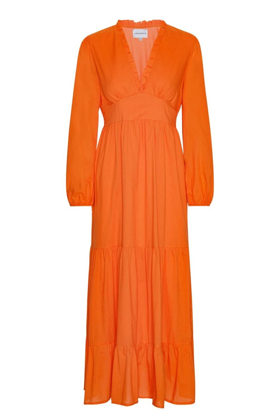 Dresses | Americandreams Umi Long Solid Cotton Orange