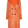 Outerwear | Americandreams Leona Wool Coat Long Orange