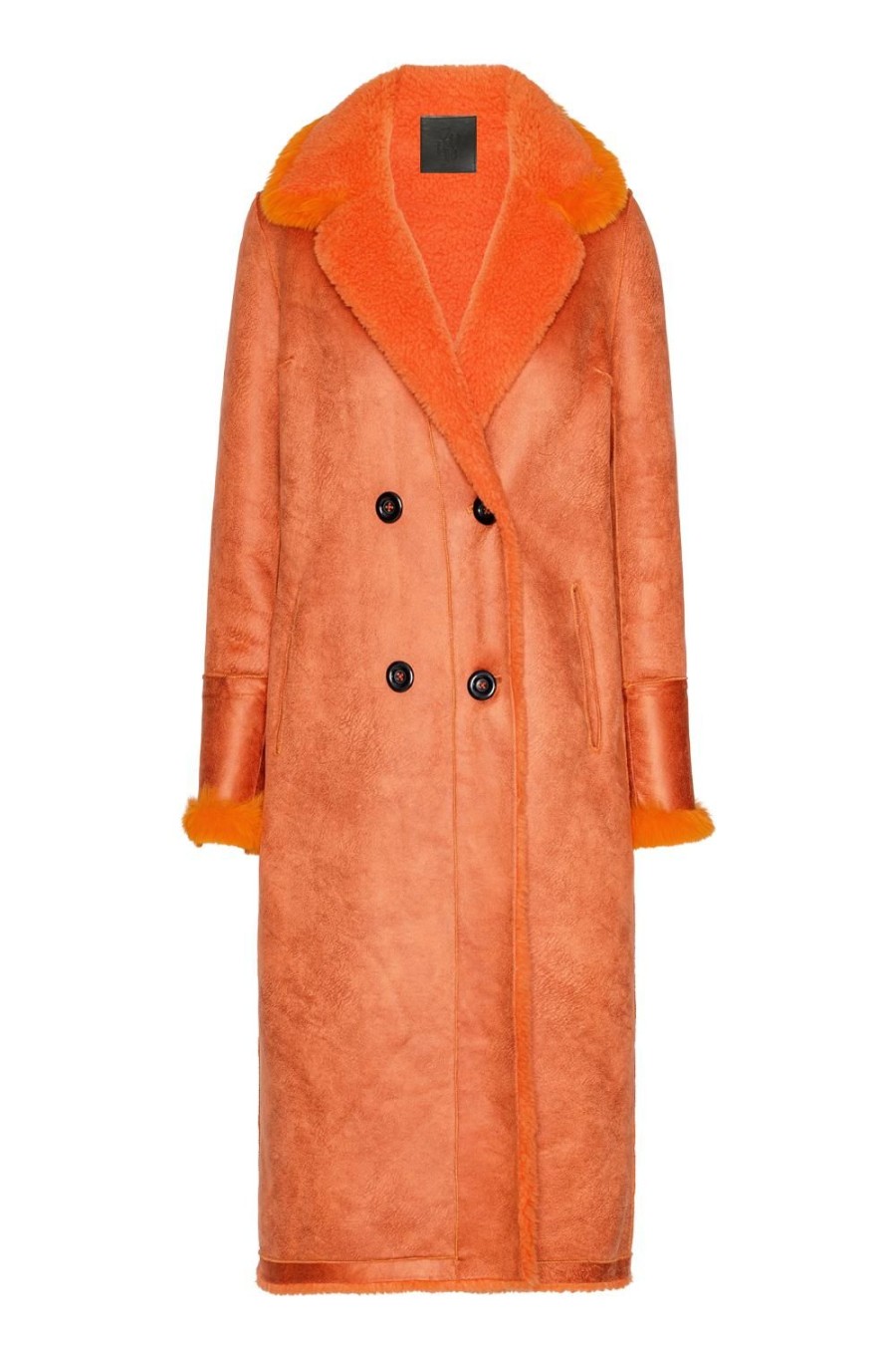 Outerwear | Americandreams Leona Wool Coat Long Orange