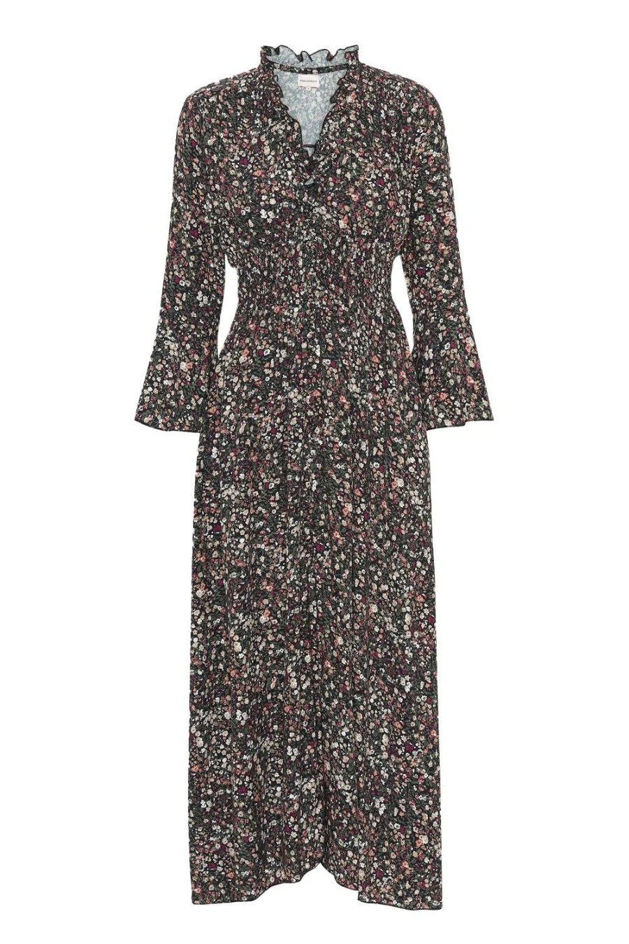 Dresses | Americandreams Sally Long Dress Black Flower