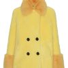 Outerwear | Americandreams Fiona Short Wool Coat Yellow