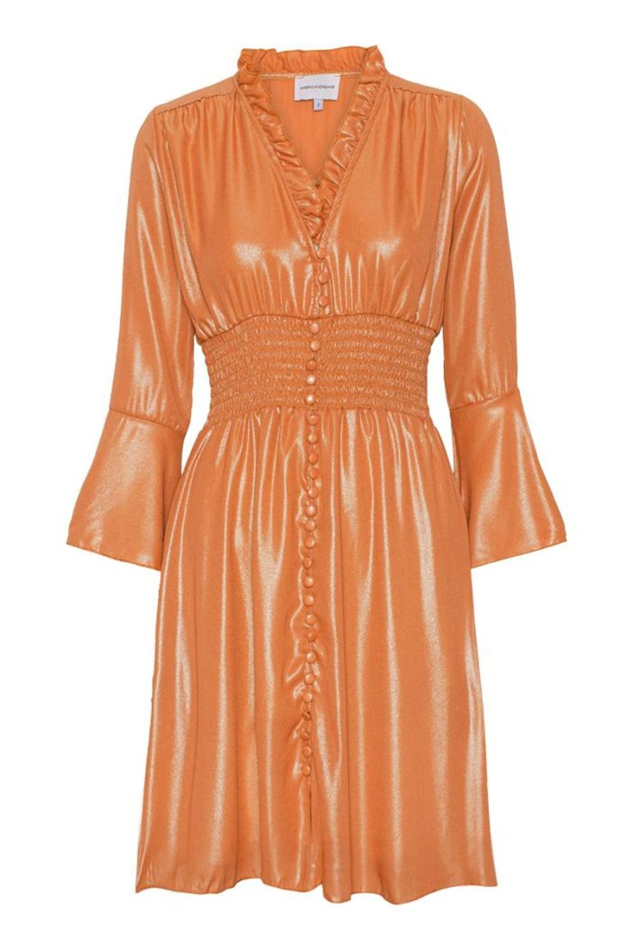 Dresses | Americandreams Sally Short Shimmer Dress Orange