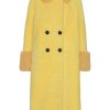 Outerwear | Americandreams Fiona Long Wool Coat Yellow