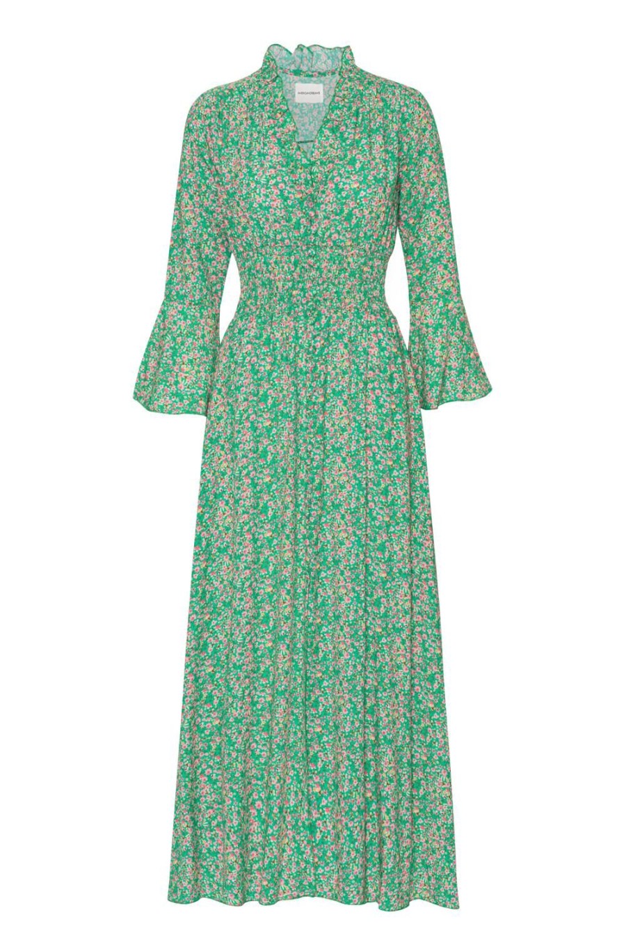 Dresses | Americandreams Sally Long Dress Green Flower