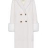 Outerwear | Americandreams Fiona Long Wool Coat White