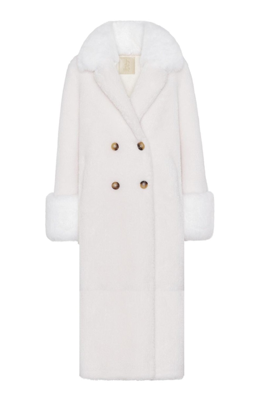 Outerwear | Americandreams Fiona Long Wool Coat White