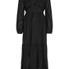 Dresses | Americandreams Umi Long Solid Cotton Black