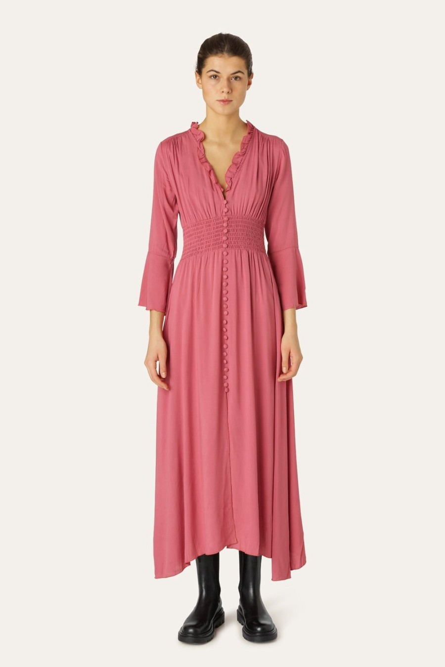 Dresses | Americandreams Sally Long Dress Coral Red