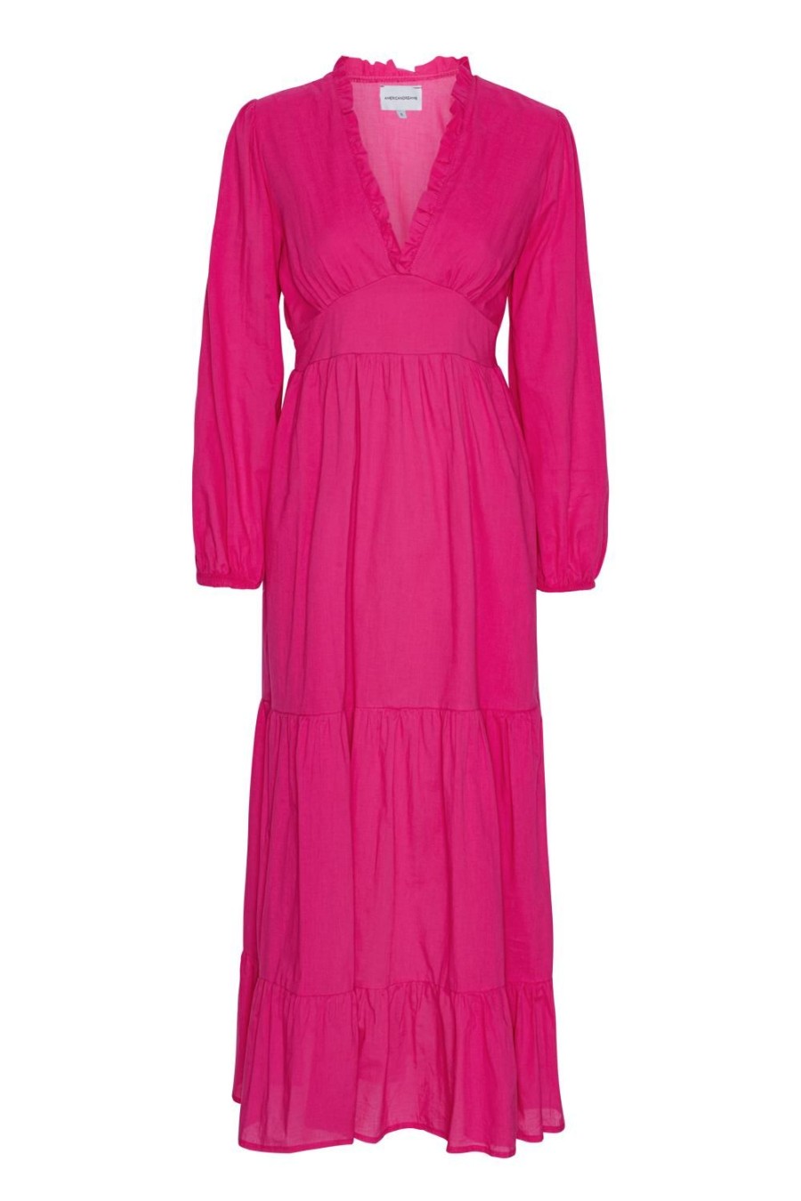 Dresses | Americandreams Umi Long Solid Cotton Neon Pink