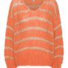 Knitwear | Americandreams Katie Ls Knit Orange W/Gold