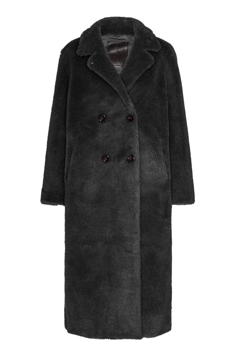 Outerwear | Americandreams Fiona Long Coat Without Fur Black