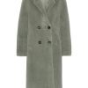 Outerwear | Americandreams Fiona Long Coat Without Fur Green