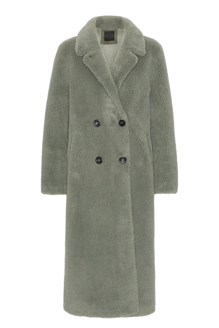 Outerwear | Americandreams Fiona Long Coat Without Fur Green