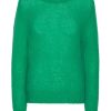 Knitwear | Americandreams Ulla O Neck Knit Pullover Emerald Green