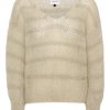 Knitwear | Americandreams Katie Ls Knit Beige W/Gold