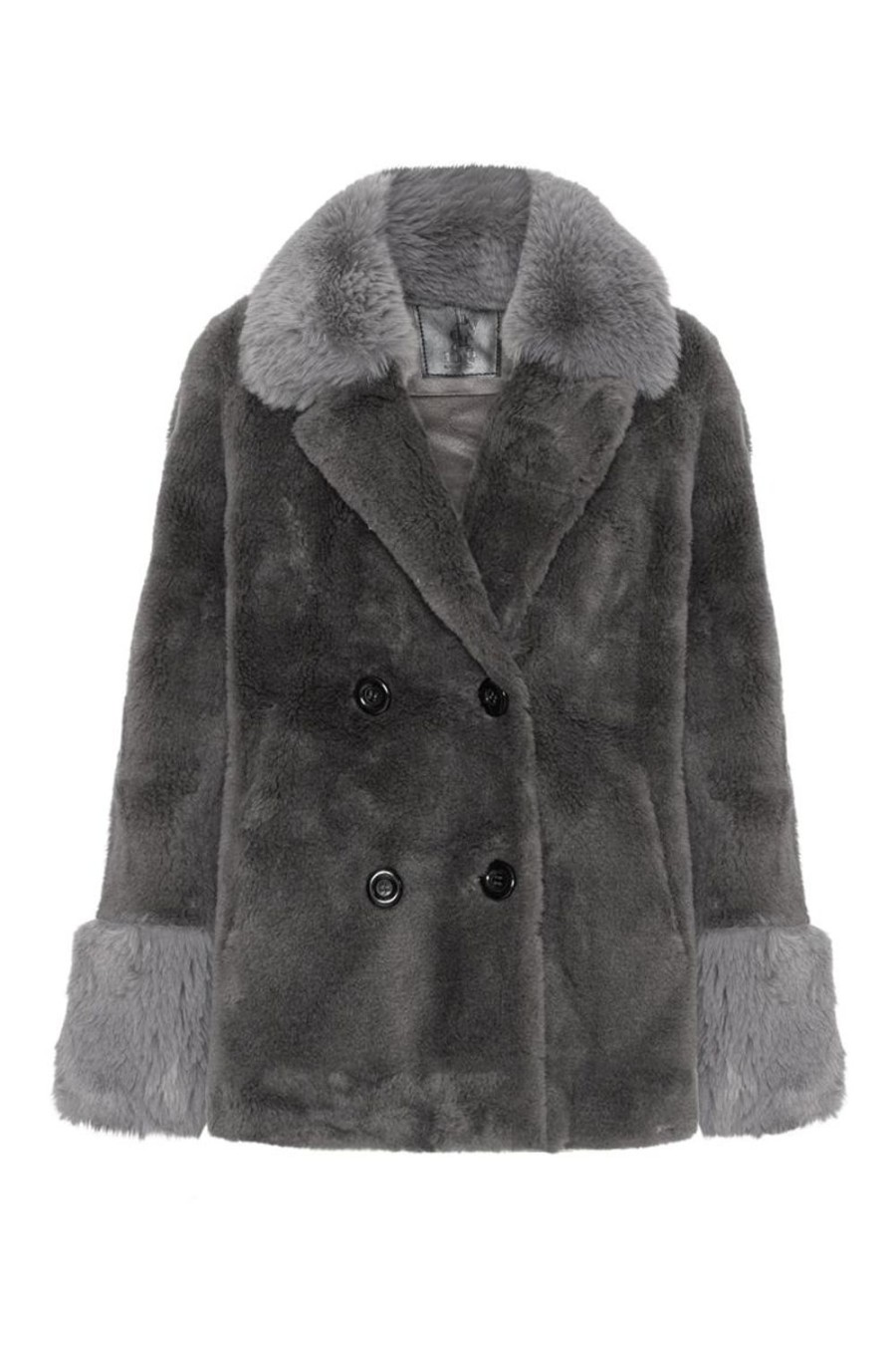 Outerwear | Americandreams Fiona Short Wool Coat Grey