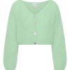 Knitwear | Americandreams Cornelia Cropped Cardigan Mint Green