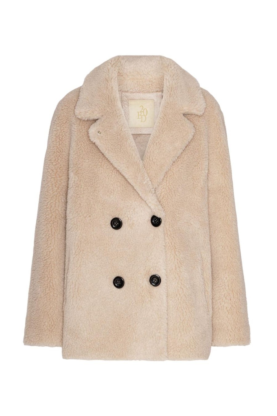 Outerwear | Americandreams Fiona Short Coat Without Fur Beige