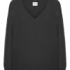 Knitwear | Americandreams Silja V Neck Knit Black