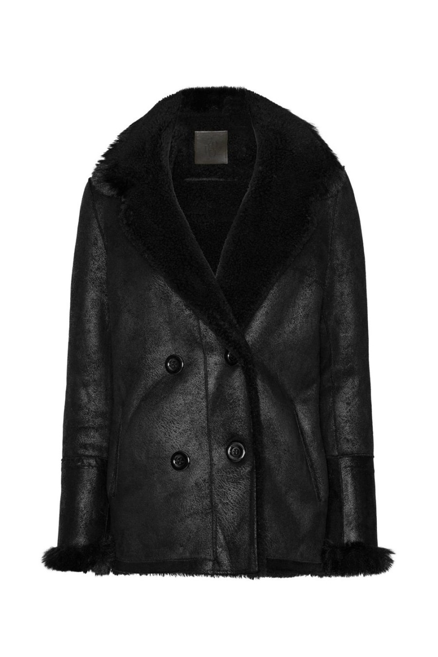 Outerwear | Americandreams Leona Wool Coat Short Black