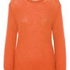 Knitwear | Americandreams Mari Oversized Knit Pullover Burnt Orange