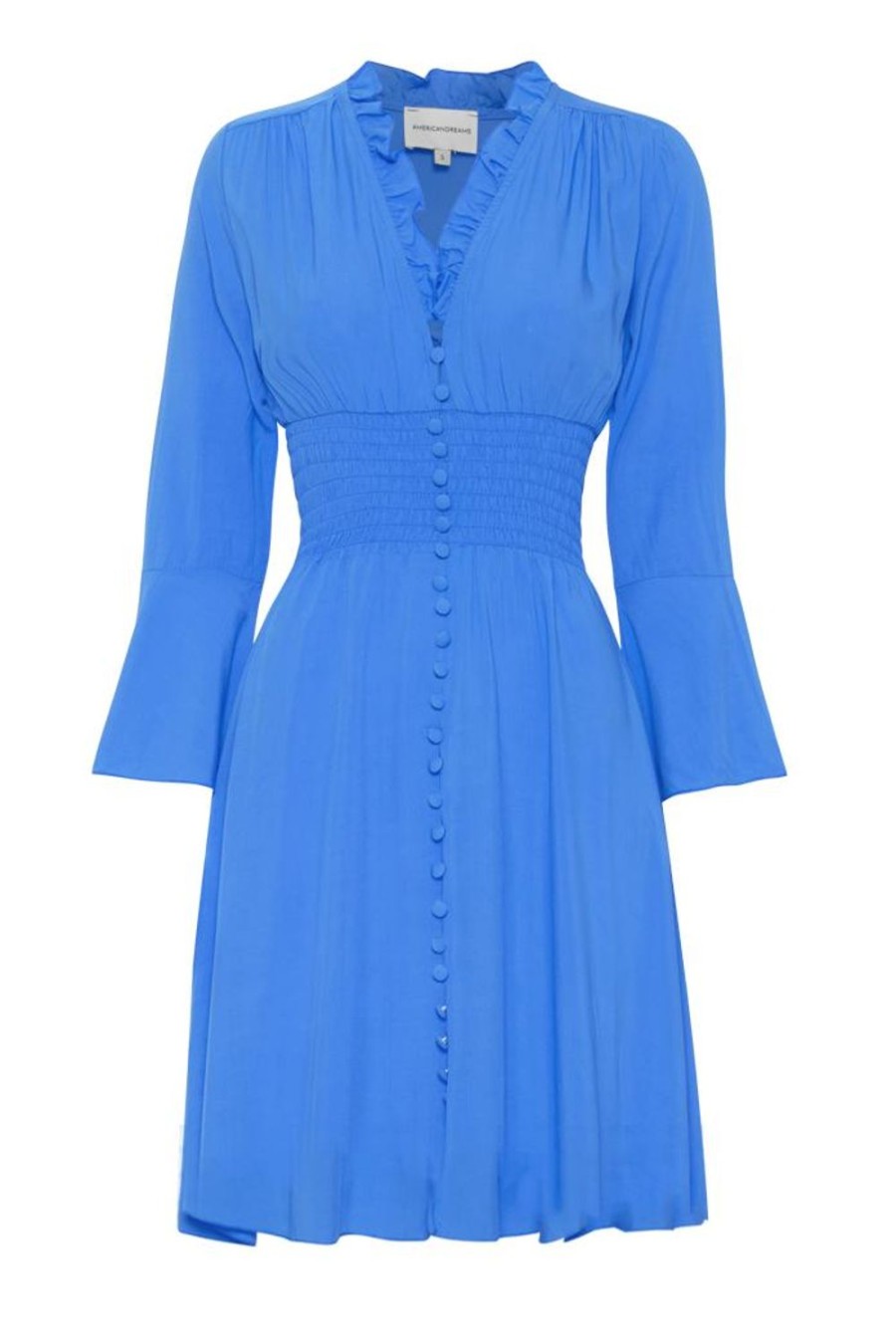 Dresses | Americandreams Sally Short Dress Sky Blue Solid