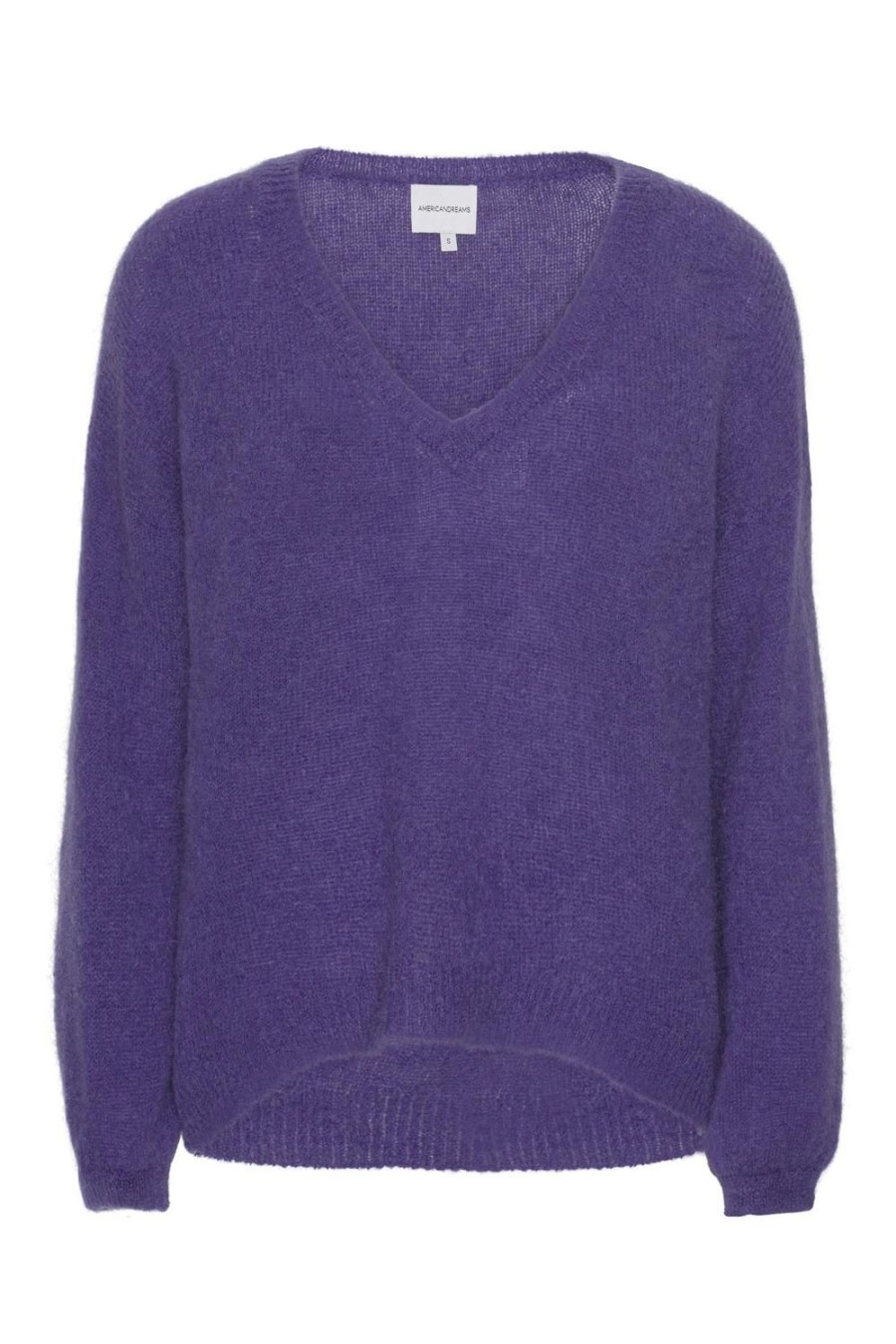 Knitwear | Americandreams Silja V Neck Knit Violet