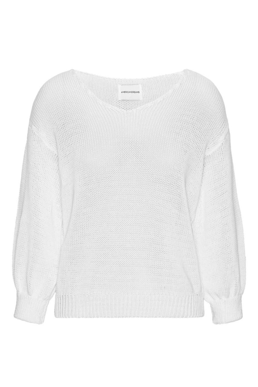 Knitwear | Americandreams Milana Ls Light Cotton Knit White