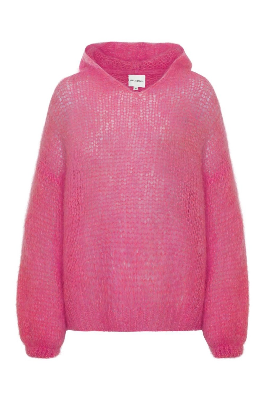 Knitwear | Americandreams Antonella Mohair Hoodie Pink