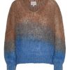 Knitwear | Americandreams Milana Ls Mohair Knit Ombre Blue/Brown