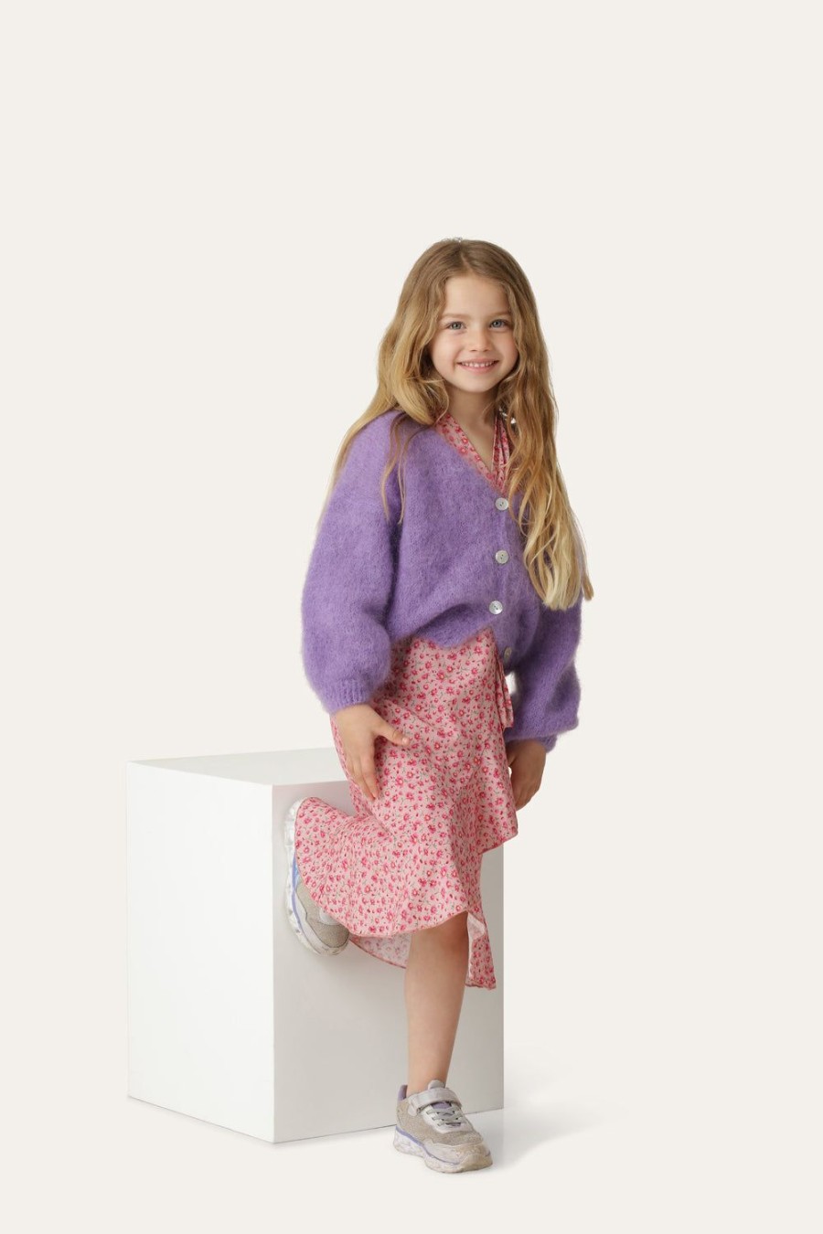 Kids | Americandreams Cornelia Cardigan Kids Lilac