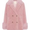 Outerwear | Americandreams Fiona Short Wool Coat Light Pink