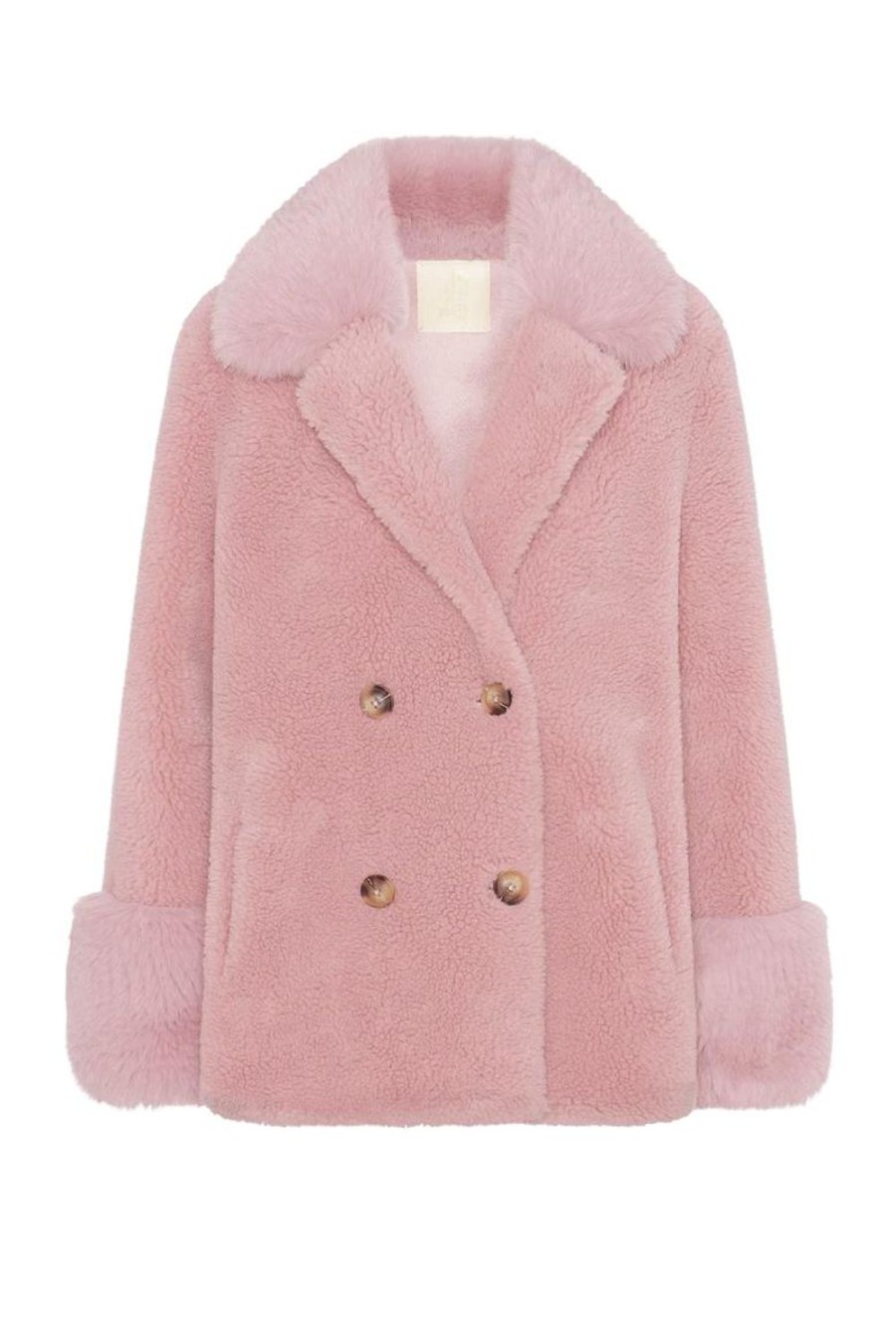 Outerwear | Americandreams Fiona Short Wool Coat Light Pink