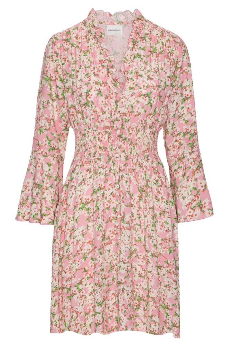 Dresses | Americandreams Sally Short Dress Light Pink White Flowers