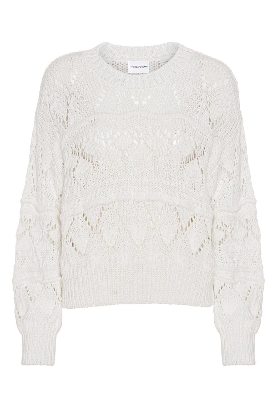 Knitwear | Americandreams Cassie Cotton Pullover White