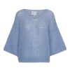 Knitwear | Americandreams Miranda Shortsleeve Pullover Light Blue