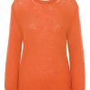 Knitwear | Americandreams Ulla O Neck Knit Pullover Burnt Orange