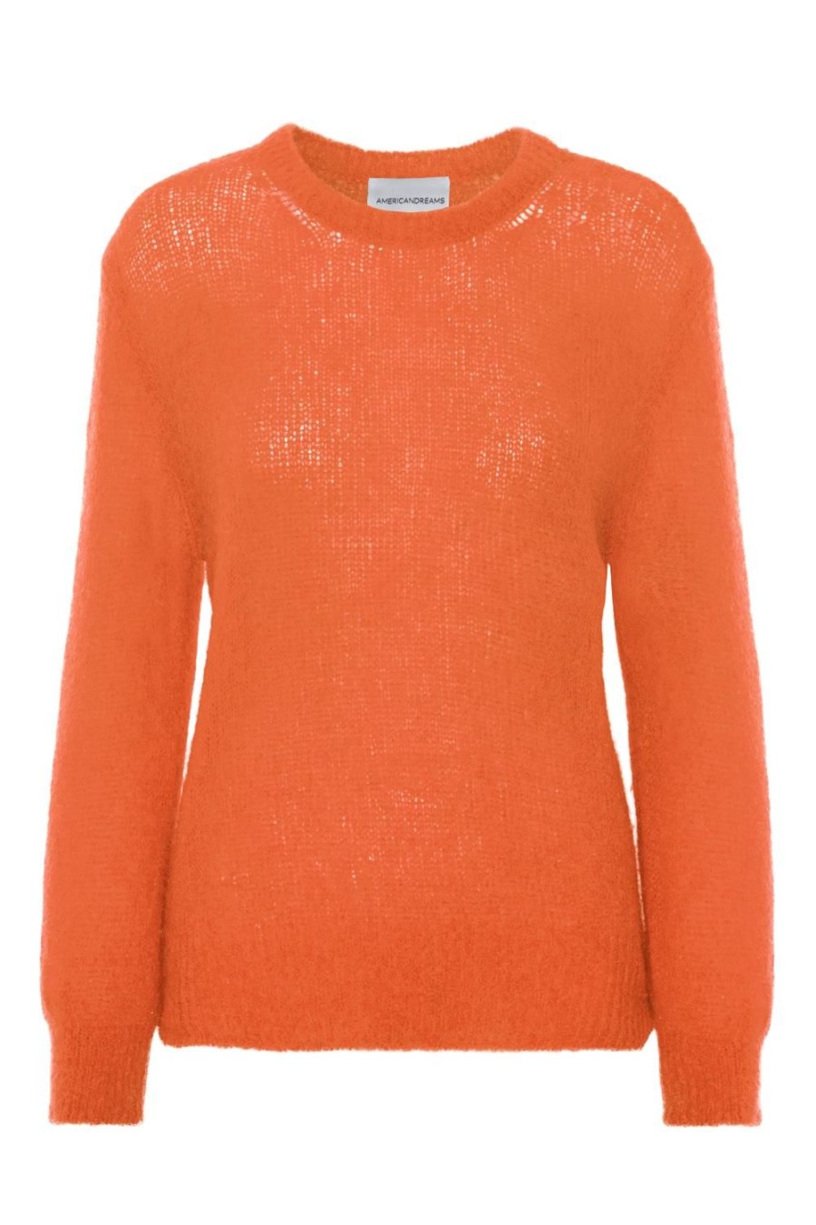 Knitwear | Americandreams Ulla O Neck Knit Pullover Burnt Orange