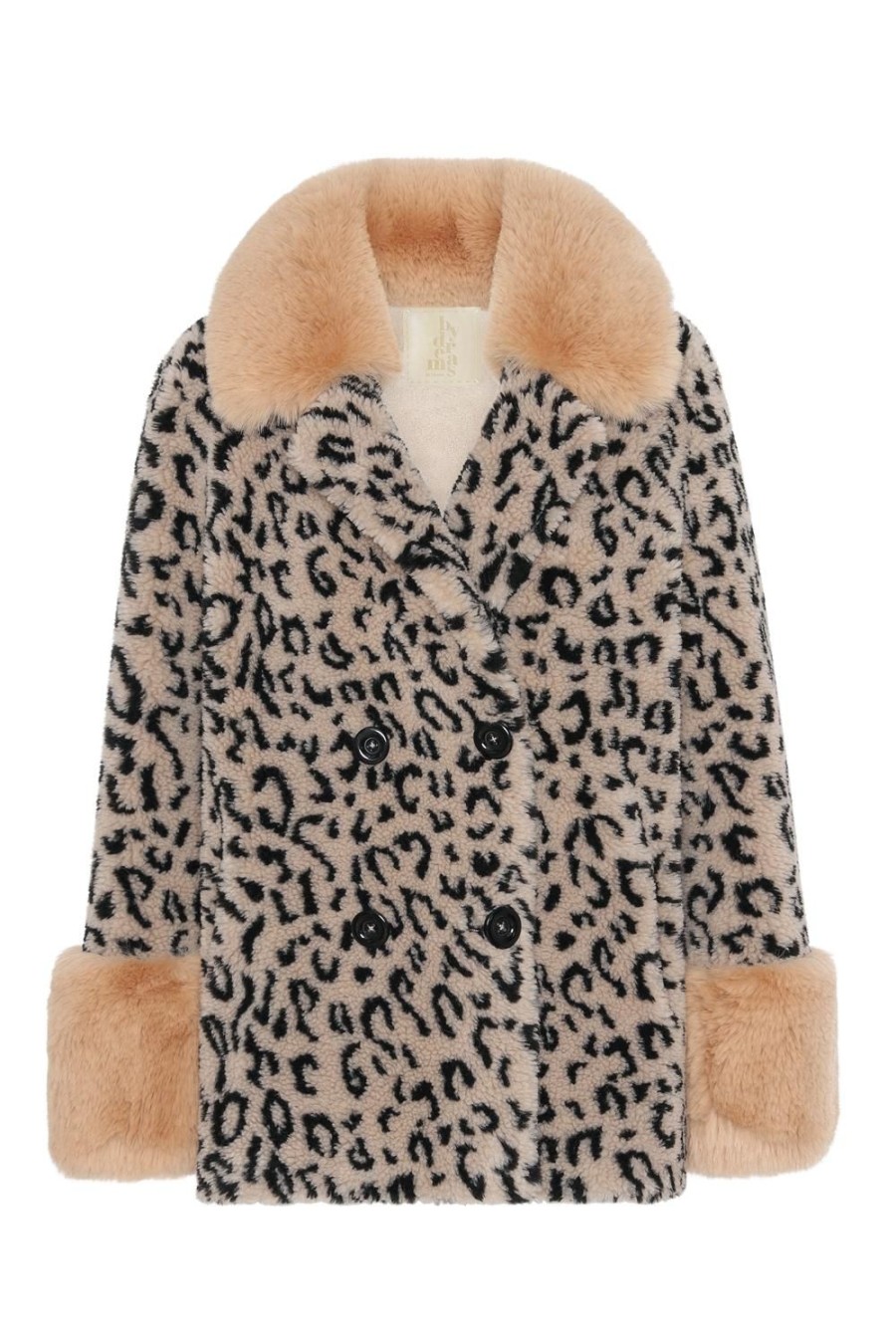 Outerwear | Americandreams Fiona Short Wool Coat Animal Printed